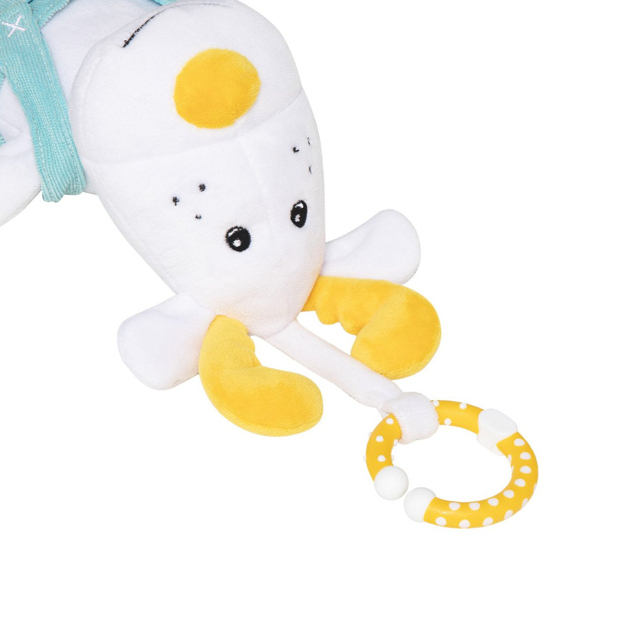 Jucarie ren de plus pentru copii Skiddou Sovn, cu sunete muzicale, 35x12 cm